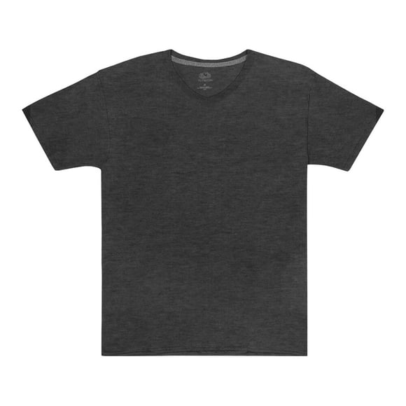 Playera Fruit of the Loom para Hombre, Manga Corta Cuello V, Gris,Talla G
