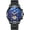 blue black, variant on Skeleton Automatic Mechanical Men Wrist Watch Business Stainless Steel Sapphire Crystal Waterproof Self-Winding Clock Luminous Day Date Month