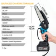 thumbnail image 5 of Hormy Mini Chainsaw Cordless 6 Inch with 2 Battery, Mini Power Chain Saw with Security Switch Handheld Small Chainsaw for Tree Trimming Wood Cutting, 5 of 12