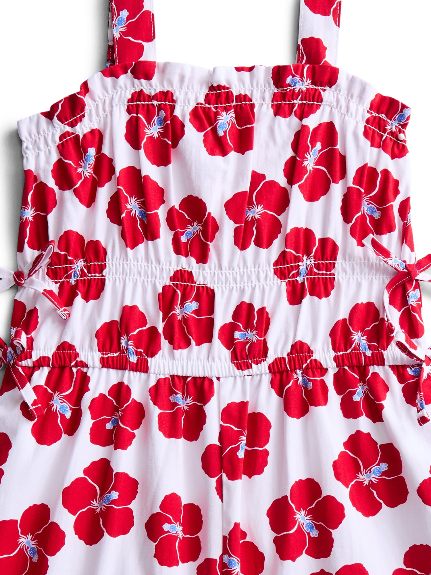 Wonder Nation Girls Elastic Waist Romper, Sizes 4-18 & Plus