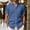 ♂0468-Navy, variant on REZUOFI Mens Linen Short Sleeve Lapel T Shirt Solid Pocket Breathable Casual Loose for Summer Sports Daily