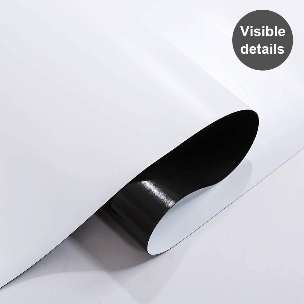 ZHIDIAN Magnetic Whiteboard Contact Paper 36" x 24", Dry Erase White Board Sticker with Non-Adhesive Backing