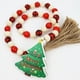 thumbnail image 4 of Guirnalda de cuentas de madera navideña con borlas, guirnalda rústica de cuentas de granja, decoración para colgar en la pared para Navidad (árbol de Navidad), 4 of 4