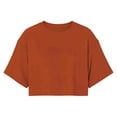 thumbnail image 5 of Rhuody Tshirts For Women Short Sleeve Summer Cropped T Shirt Short Loose Fit Round Neck Sporty Tee Basic Women'S Clothing Coffee, 5 of 6