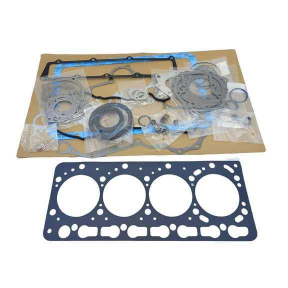 V3600 Full Head Gasket Set Kit 1G556-99352 1G55699352 for Kubota V3600-T V3600-E3B V3600-T-E3CB Engine for Thomas T-320 T-255 Skid Steer for Bobcat S250 T225 245 Loader Piston Diameter 98mm