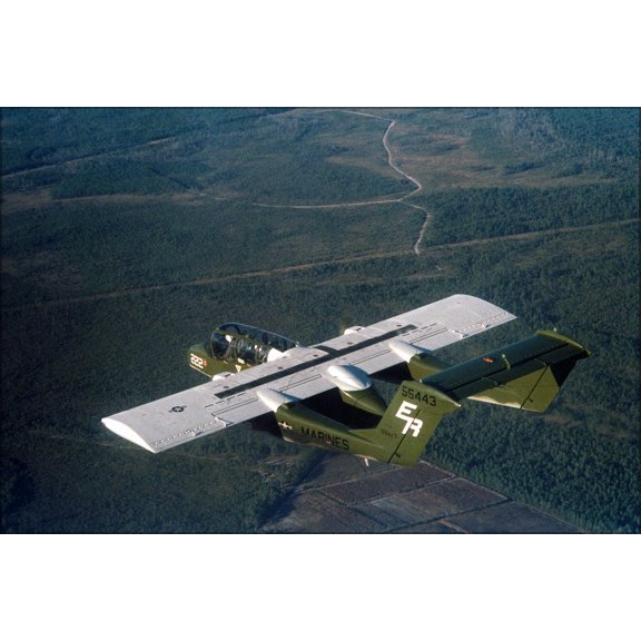 24"x36" Gallery Poster, Marine Corps North American OV-10A Bronco aircraft 1982