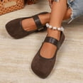 thumbnail image 2 of Women's Mary Jane Orthopedic Shoes Round Toe Wide Width Strap Flat Heel Comfortable Casual Footwear for Daily, 2 of 2
