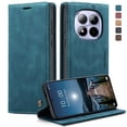 thumbnail image 3 of Retro Leather Wallet Case for FOXDOCK Redmi Note 15 Pro 5G – Shockproof, Card Slots – Blue, 3 of 5