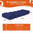 thumbnail image 7 of ROFIEJOX 4-Inch Tufted Patio Bench Cushion, 36" x 14", Non-Slip Outdoor Seat Pad for Porch Swing and Garden Furniture, Blue, 7 of 7