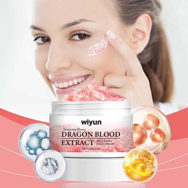 Crema facial hidratante | Extracto de árbol de sangre fórmula antienvejecimiento | Resistente a arrugas | Hidratación y reparación profunda | Calma piel sensible | Reafirmante | Tarro de 30g