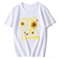 thumbnail image 2 of Womens Blessed To Be Called Grammy Sunflower Mother's Day O-Neck T-Shirt, 2 of 5