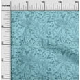 thumbnail image 2 of oneOone Velvet Light Blue Fabric Florals Dress Material Fabric Print Fabric By The Yard 58 Inch Wide, 2 of 5