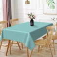 thumbnail image 3 of Turquoise Table Cloth, 60x84 Inch Rectangle Polyester Fabric Tablecloth Thick,Wrinkle Resistant Washable Reusable Table Cover for Dining Picnic Outdoor Camping Anniversary Party Decoration, 3 of 7