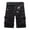 Black, variant on Summer Mens knee Length Cotton Army Cargo Shorts Men Casual Shorts multi-pocket loose shorts Bermuda Trousers dropshipping (Dark grey,32)