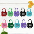 thumbnail image 2 of KAKOWELY 10pcs Colorful Password Padlock Security Combination Lock Coded Lock Metal Padlock,1.38"X1.97"X0.47", 2 of 4