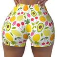 thumbnail image 2 of Fotbe Avocado And Pineapple Shorts Sin Costuras – Shorts Deportivos de Cintura Alta para Mujer, Elásticos para Gimnasio, Yoga, Running o Ciclismo-Large, 2 of 8