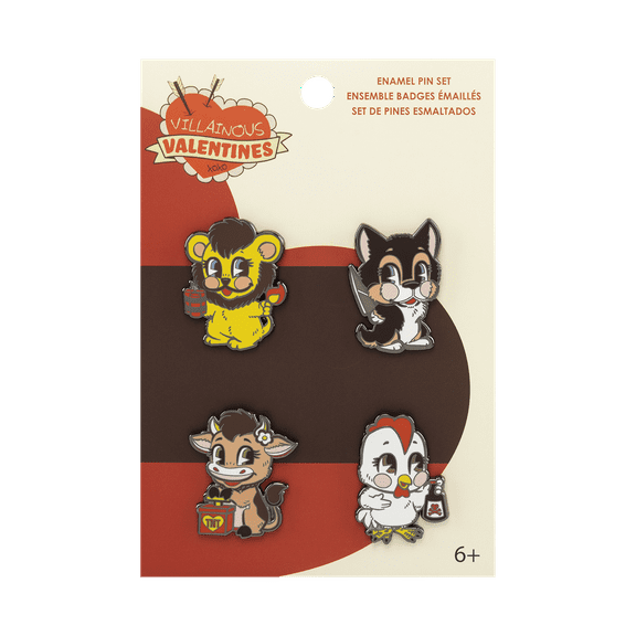 Funko Pop! Villainous Valentine 4pc Pin Set