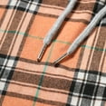 thumbnail image 5 of Mens Plaid Button Down Hoodies Loose Fit Long Sleeve Shirt Casual Lightweight Blouse, 5 of 7