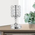 thumbnail image 2 of moderno   Decoración Plata Gloria Candelero de cristal, 2 of 8