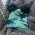 thumbnail image 3 of CC Kids Pom Pom Tie-Dye Beanie - Soft, Warm Hats for Babies and Toddlers - Cozy Winter Wear, 3 of 5