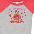 thumbnail image 4 of Inktastic Heart Belongs to Grandpa Girls Baby Bodysuit, 4 of 5