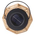 thumbnail image 6 of Outdoor Solar Rattan-Style Portable LED Lantern with Handle, 6 of 10