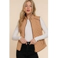 thumbnail image 2 of J. METHOD Women’s Quilted Vest – Lightweight Sleeveless Full Zip Up Casual Stand Collar Padding Gilet Jacket with Pockets, 2 of 6