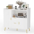 thumbnail image 1 of Ourlova Buffet Sideboard Storage Cabinet, Kitchen Coffee Bar Cabinet, 2 Drawers 2 Doors, Entryway/Dining Room, 1 of 7