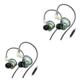 thumbnail image 1 of Injueey Auriculares deportivos intrauditivos con cable de 3,5mm, auriculares dinámicos portátiles, ergonómicos, para trabajar, correr, Verde con micrófono 2Conjunto, 1 of 6