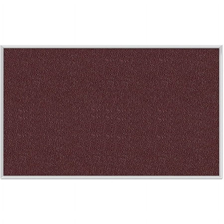 Ghent's Vinyl 3' x 4' Bulletin Board with Aluminum Frame in Berry Red