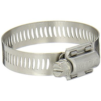 Breeze Power-Seal Stainless Steel Hose Clamp, Worm-Drive, SAE Size 36, 1-13/16" to 2-3/4" Dia, 1/2" Wd. (Pack of 10)