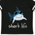 thumbnail image 4 of Inktastic Shark Life Fun Shark with Sunglasses Boys or Girls Toddler T-Shirt, 4 of 5