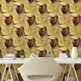 thumbnail image 2 of Ambesonne Botanical Peel & Stick Wallpaper for Home, Wheat Like Leaves Plot, 13"x36", Dark Mustard and Sand Brown, 2 of 5