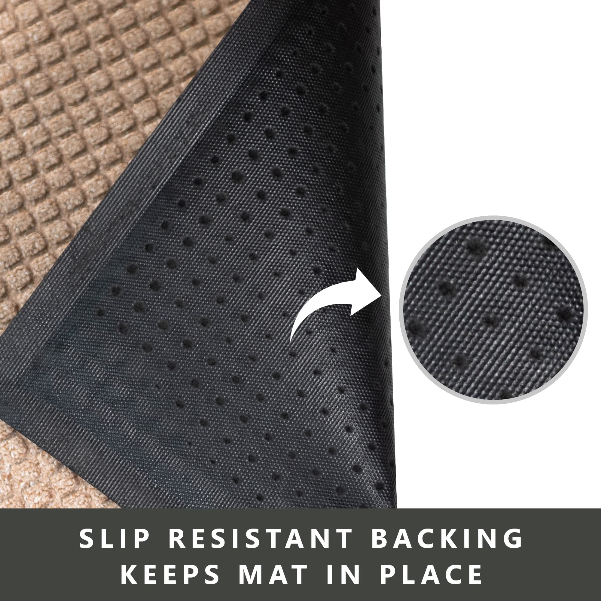 Envelor Front Door Mat Indoor Outdoor Entrance Doormat Non Slip Durable Floor Mat for Entry Mat Kitchen Rugs Home Decor Rugs Heavy Duty Mat Welcome Mat, 24 x 36 Inches, Beige