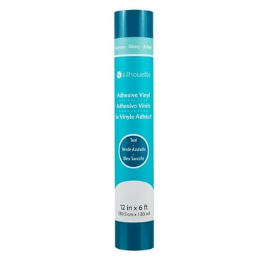 Silhouette Glossy Permanent Vinyl - 12" - Teal