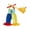 Blue Yellow Green, variant on RUINIXCW Kids Toddler Baby Girl Halloween Outfit Clown Costume Halter Romper Baby Girl Summer Fall Clothes Sleeveless Bell Bottom Flared Jumpsuit Hat