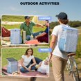 thumbnail image 4 of Travel Cooler Bag - Blue Background Dinosaur Pattern Camping Beer Cooler Backpack with Bottle Opener- Waterproof Insulated Picnic Backpacks - Cooler Bag for Beach, 4 of 6