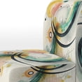 thumbnail image 4 of Designart "Spiral Pattern" Upholstered Modern & Contemporary Accent Chair and Abstract Arm Chair - Multiple Color & Pattern, 4 of 7