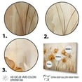 thumbnail image 3 of Designart "Beige Botanical Expressions IV" Abstract Botanicals Floater Framed Wall Art Print, 3 of 7
