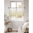 thumbnail image 3 of Sage Green Polka Dots Sheer Curtains 54 Inch Length 2 Panels Set, Yellow Watercolor Abstract Art Voile Window Treatment Rod Pocket Short Kitchen Curtains Drapes for Bedroom 52"x54"x2, 3 of 7