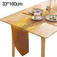 thumbnail image 2 of Camino de mesa dorado Caminos de mesa de tocador largos Decoración del hogar Mantel para comedor Cocina - 160/180/240 CM, 2 of 5