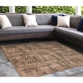 thumbnail image 2 of Trans-Ocean Imports RVIS8765311 7 ft. 10 in. Liora Manne Square Riviera Happy Words Indoor & Outdoor Rug - Taupe, 2 of 6