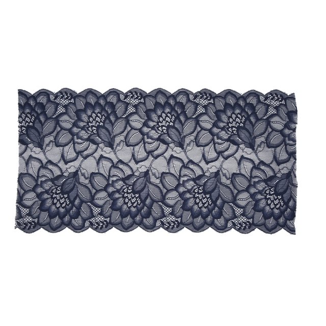 Cinta de encaje de 10 yardas, 23 cm de ancho, adorno de encaje elegante decorativo para embalaje de regalo, decoración de bordado de ropa nupcial, azul real