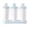 thumbnail image 3 of Bewildely Molde de silicona para hacer cubitos de hielo, 3 uds., bandeja para cubitos de hielo en forma de panal, molde de silicona Magnum, molde de grado Cocina y Comedor Azul Bewildely HA004944-02, 3 of 6