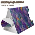 thumbnail image 2 of FORMRS A4 Clipboard Folder with Pen Holder Horizontal Foldable School Office Binder, Purple Waves Pattern, 2 of 9