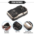 thumbnail image 4 of Unique Bargains Remote Keyless Smart Key Fob Case Protection Shell for GMC Canyon Sierra 4 Button Soft TPU Black, 4 of 7