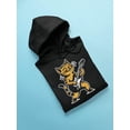 thumbnail image 3 of Rocking Cat Guitar Tee Hoodie Men's, 3 of 4