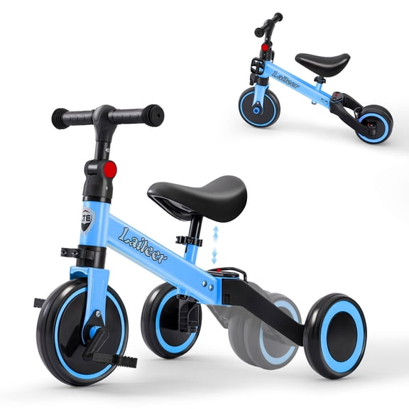 Winfire 3‑in‑1 Convertible Toddler Trike for Ages 2‑5, Adjustable Learning Bike with Foldable Wheels and Detachable Pedals
