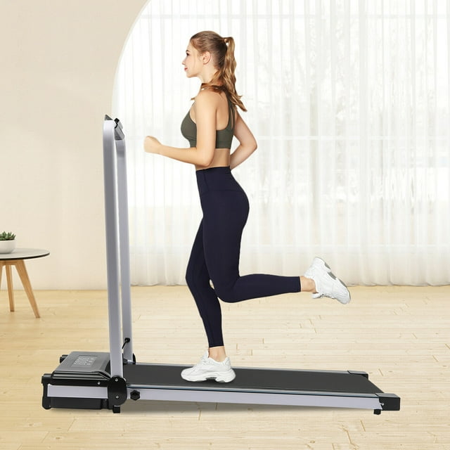 Oukaning 2 In 1 Electric Treadmill Jogging Walking Exercise Machine