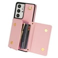 thumbnail image 3 of Dteck for Samsung Galaxy S21+ Wallet Case with Crossbody Lanyard, PU Leather Card Holder Purse Shockproof Phone Cover for Samsung Galaxy S21+,Pink, 3 of 5